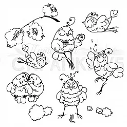 Штамп "Певчие трели" (Скрапклуб)