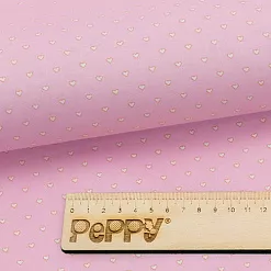 Отрез ткани 50х55 см "Бабушкин сундучок. Сердечки", розовый (Peppy)