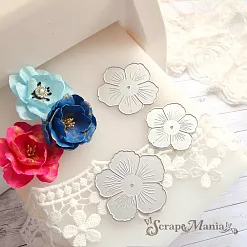 Нож "Цветок гибискуса средний" 5,6х5,6 см (ScrapMania) Нож "Цветок гибискуса средний" 5,6х5,6 см (ScrapMania)