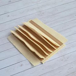 Переплет на 6 разворотов, цвет крафт, длина 15 см, шаг 1 см