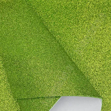 Лист фоамирана А4 с глиттером "Фисташковый", на клеевой основе, 2 мм