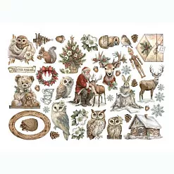 Набор вырубок "The owl's House", 40 шт (Stamperia)