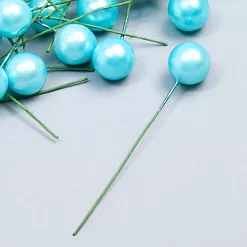 Букет "Шарик. Жемчужно-голубой", 10 шт