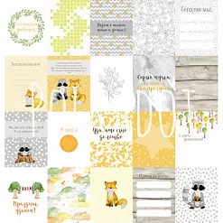 Набор карточек "Лисы и еноты" (Polkadot)