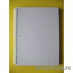 Заготовка для блокнота на белой пружине, А5
