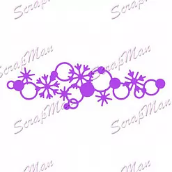 Нож для вырубки "Новогодний бордюр" (Scrapman)