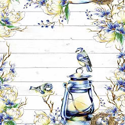 Бумага "Spring birds - 3" (SunnyCraft) Бумага "Spring birds - 3" (SunnyCraft)