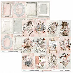 Набор бумаги 15х15 см "Florabella", 24 листа (Mintay) Набор бумаги 15х15 см "Florabella", 24 листа (Mintay)