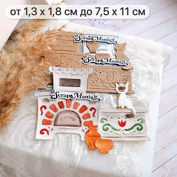 Нож "Русские сказки. Печка", 7,5х11 см (ScrapMania)