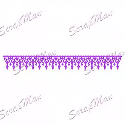 Нож для вырубки "Бордюр с подвесками" (Scrapman)