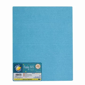 Отрез фетра 23х30 см, голубой, 1 мм (Docrafts)