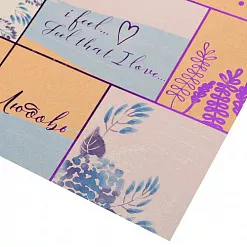 Бумага крафт с фольгированием "Лавандовые мечты" (АртУзор)