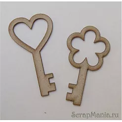 Набор картонных элементов "Ключи" (Trash&Glam)