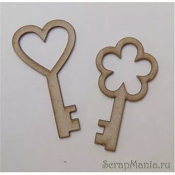 Набор картонных элементов "Ключи" (Trash&Glam)
