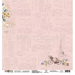 Бумага "Цветочные сны. Свидание в Париже" (MonaDesign)