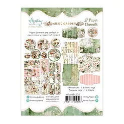 Набор вырубок "Music Garden. Таблички", 27 шт (Mintay)
