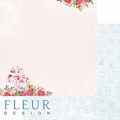Набор бумаги 20х20 см "Зефир", 12 листов (Fleur-design)