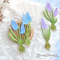 Нож "Первоцветы. Мускари", 3,6х7,8 см (ScrapMania)