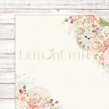 Бумага "Raspberry Garden 01" (Lemon Craft)