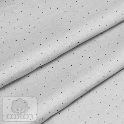 Отрез ткани 79х50 см "Точки на сером" (Cotton)