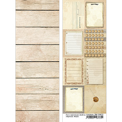Лист с картинками 10х30 см "Карточки. Ретро" (ScrapMania)