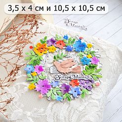 Нож "Венок и голубь", 10,5х10,5 см (ScrapMania)