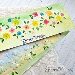 Нож "Фон цветочный. Фрагмент", 5,8х17,4 см (ScrapMania)