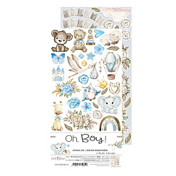 Набор бумаги 30х15 см "Oh, Boy!. Для вырезания", 18 листов (CraftO'clock)