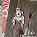 Чипборд "Алиса. Столик с чашкой", 4х6,8 см (LeoMammy)