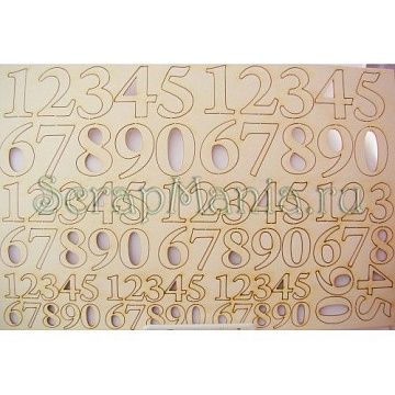 Чипборд "Цифры" А4 (Craftz)