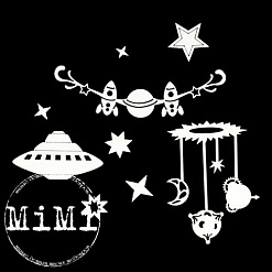 Набор украшений из чипборда "Космос. Звездное небо" (MiMi Design)