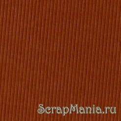 Кардсток Bazzill Basics 30,5х30,5 см однотонный с текстурой полосок, цвет коричневый