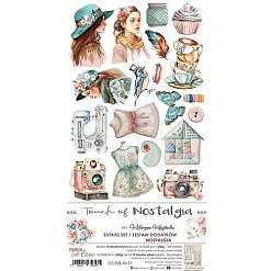 Набор бумаги 30х15 см "Touch of nostalgia. Для вырезания. Детали", 12 листов (CraftO'Clock)
