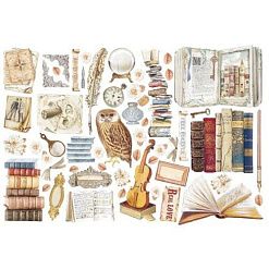 Набор вырубок "Vintage Library", 39 шт (Stamperia)