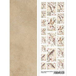 Лист с картинками 10х30 см "Марки 24" (ScrapMania)