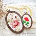 Нож "Пяльцы. Овальные с розой", 6,5х11 см (ScrapMania)