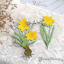 Нож "Первоцветы. Нарциссы", 7х10 см (ScrapMania)