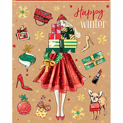 Наклейки 14,5х21 см "Happy winter" (АртУзор)