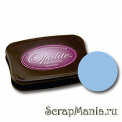 Подушечка чернильная пигментная интерферирующая Opalite, размер 69х67 мм, цвет голубой ледник