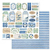 Набор бумаги 30,5х30,5 см "Океания", 12 листов (ScrapMania)