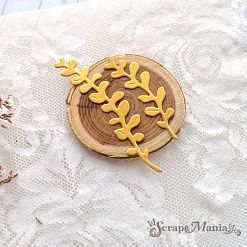 Нож "Сухие травки. Округлые листья", 1,8х7 см (ScrapMania)