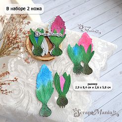 Нож "Первоцветы. Гиацинты", 2,9х8,3 см (ScrapMania)