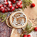 Чипборд "Рамка. Лесные красавицы", 4,5х4,5 см (WoodHome)