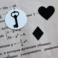 Нож "Алиса в Стране чудес", 6х4 см (Scrapfriend)