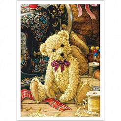 Тканевая карточка "Плюшевая семейка. Хобби" (ScrapMania)
