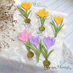 Нож "Первоцветы. Крокусы", 4х7,7 см (ScrapMania)