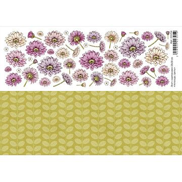 Лист с картинками 10х30 см "Непоседы. Цветы" (ScrapMania)