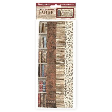 Набор тканевых листов 30х30 см "Vintage Library", 4 шт (Stamperia)