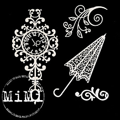 Набор украшений из чипборда "Ретро. Пышность" (MiMi Design)