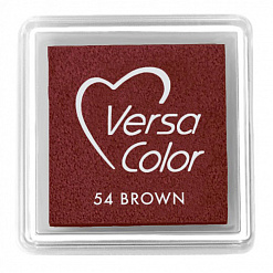 Подушечка чернильная пигментная Versacolor, размер 2,5х2,5 см, цвет коричневый